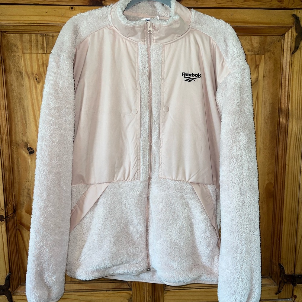 Reebok fleece jacket. SZ. M. NWT - Picture 8 of 9
